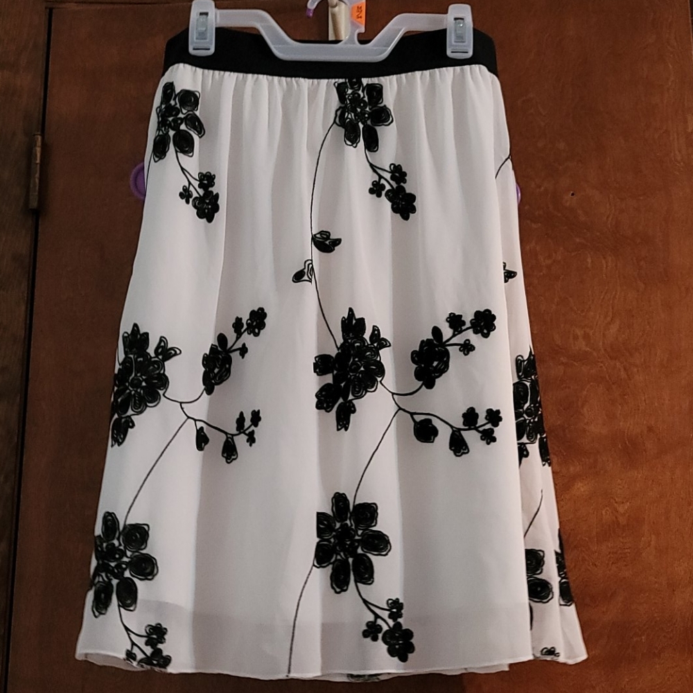 white skirt